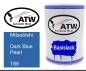 Preview: Mitsubishi, Dark Blue Pearl, T88: 500ml Lackdose, von ATW Autoteile West.